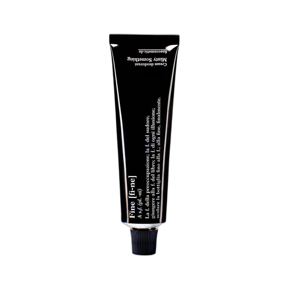Minty Something Naturdeocreme von FINE, 40 g Verpackung