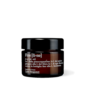 Cedar Bergamot Naturdeocreme von FINE, 50 g Verpackung