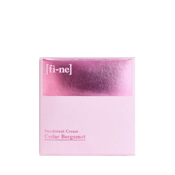Cedar Bergamot Naturdeocreme von FINE, 50 g Glastiegel