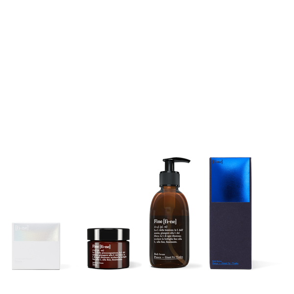 Routine Set — Senza Deocreme & Body Serum Peace mit Verpackungen