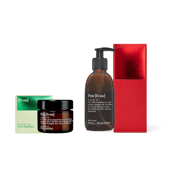 Routine Set — Minty Something & Energy mit Verpackungen