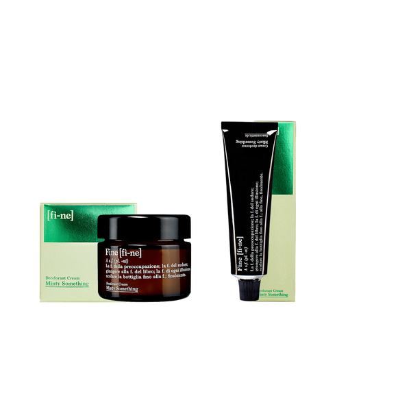 Deocreme Set Minty Something — Tiegel, Tube und Verpackungen