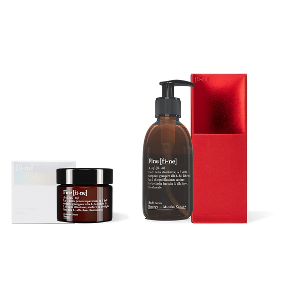 Routine Set — Senza & Energy mit Verpackungen
