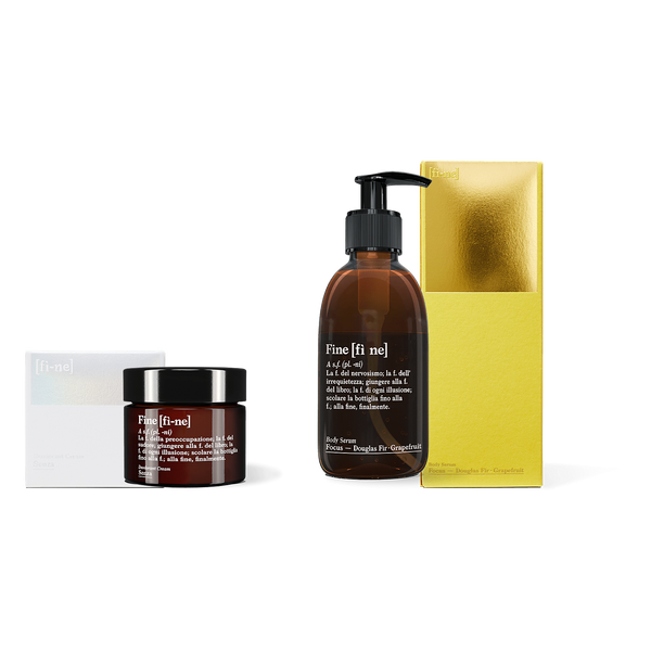 Routine Set — Senza & Focus mit Verpackungen