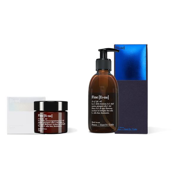 Routine Set — Senza & Peace mit Verpackungen